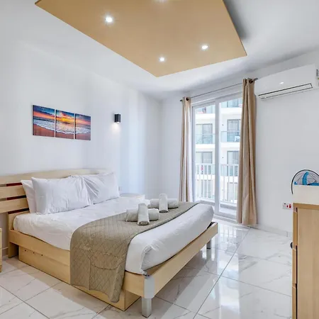 아파트 Seafront Opposite With Wifi & Ac In Qawra By 360 Estates 세인트폴스베이