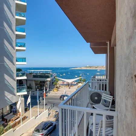 아파트 Seafront Opposite With Wifi & Ac In Qawra By 360 Estates 세인트폴스베이