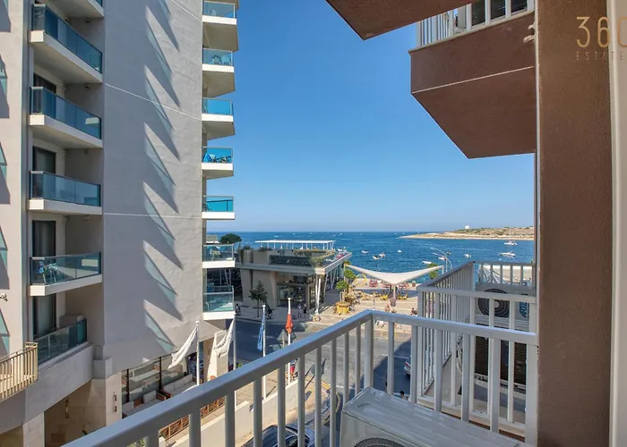 Seafront Opposite With Wifi & Ac In Qawra By 360 Estates