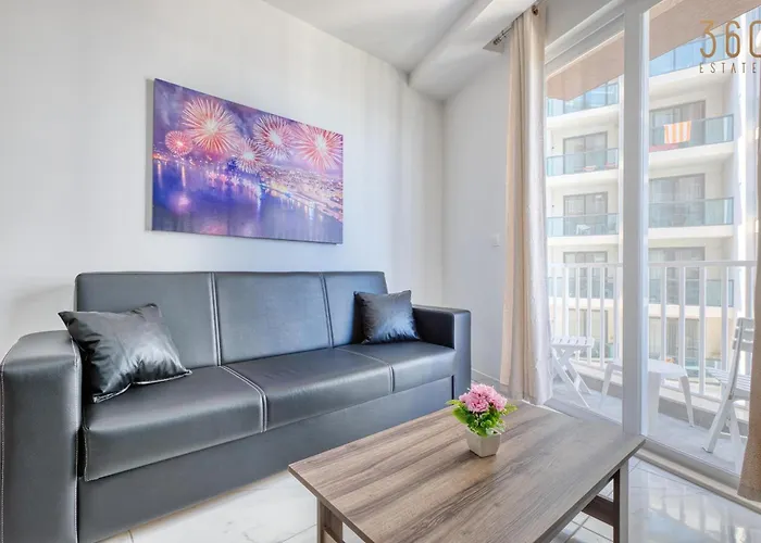 Apartment Seafront Opposite With Wifi & Ac In Qawra By 360 Estates *