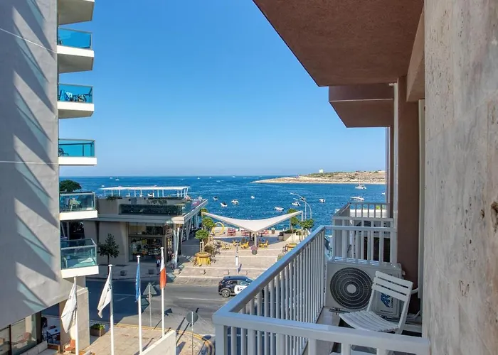 Apartment Seafront Opposite With Wifi & Ac In Qawra By 360 Estates St. Paul's Bay