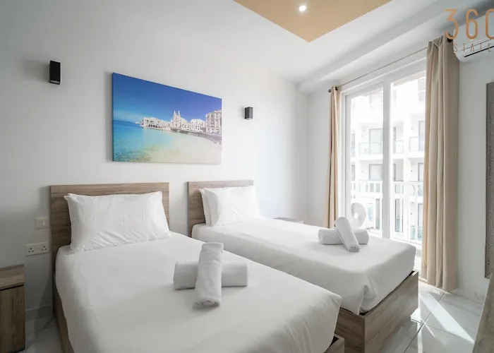 Apartment Seafront Opposite With Wifi & Ac In Qawra By 360 Estates